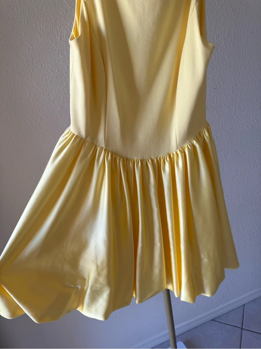 Maeve Anthropologie Yellow Fit & Flare Sleeveless Mini Dress XS - Picture 4 of 5
